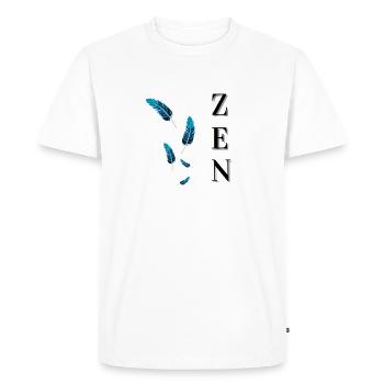 Zen - T-shirt Premium bio Homme - blanc - Devant - Nico (187cm)
