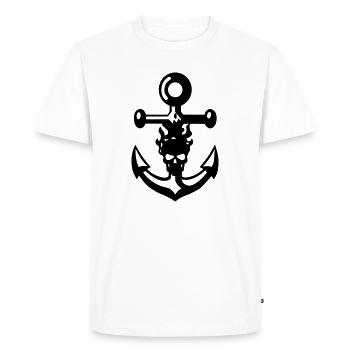 anker schaedel - T-shirt Premium bio Homme - blanc - Devant - Nico (187cm)