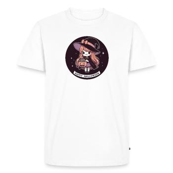 Halloween Witch for Kids - Men's Premium Organic T-Shirt - white - Front - Nico (187cm)