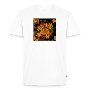 Herbst - Männer Premium Bio T-Shirt - Weiß - Vorne - Nico (187cm)
