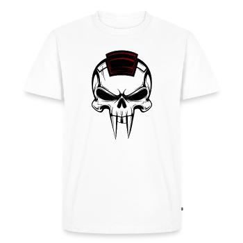 Vampire Skull - Men's Premium Organic T-Shirt - white - Front - Nico (187cm)