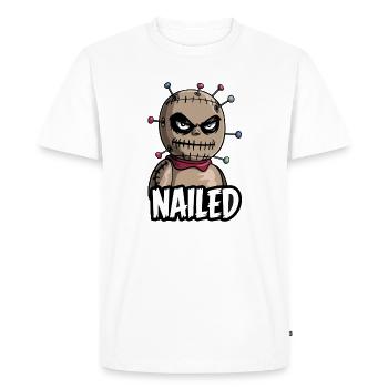 Poupée vaudou - T-shirt Premium bio Homme - blanc - Devant - Nico (187cm)