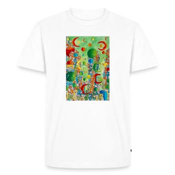 Ville flottante colorée - T-shirt Premium bio Homme - blanc - Devant - Nico (187cm)