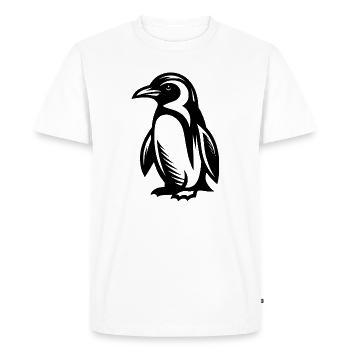 Motif de pingouin glacé à tomber amoureux - T-shirt Premium bio Homme - blanc - Devant - Nico (187cm)