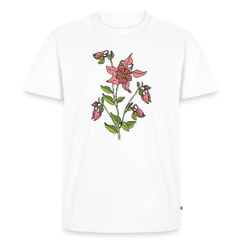 Fleur - T-shirt Premium bio Homme - blanc - Devant - Nico (187cm)