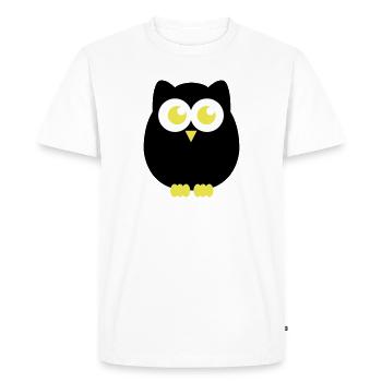 eule - Men's Premium Organic T-Shirt - white - Front - Nico (187cm)