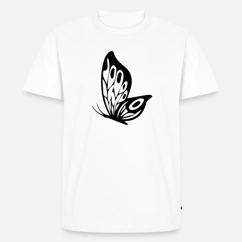 papillon - T-shirt Premium bio Homme - blanc