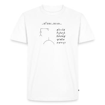 Transport Hangman - T-shirt Premium bio Homme - blanc - Devant - Nico (187cm)