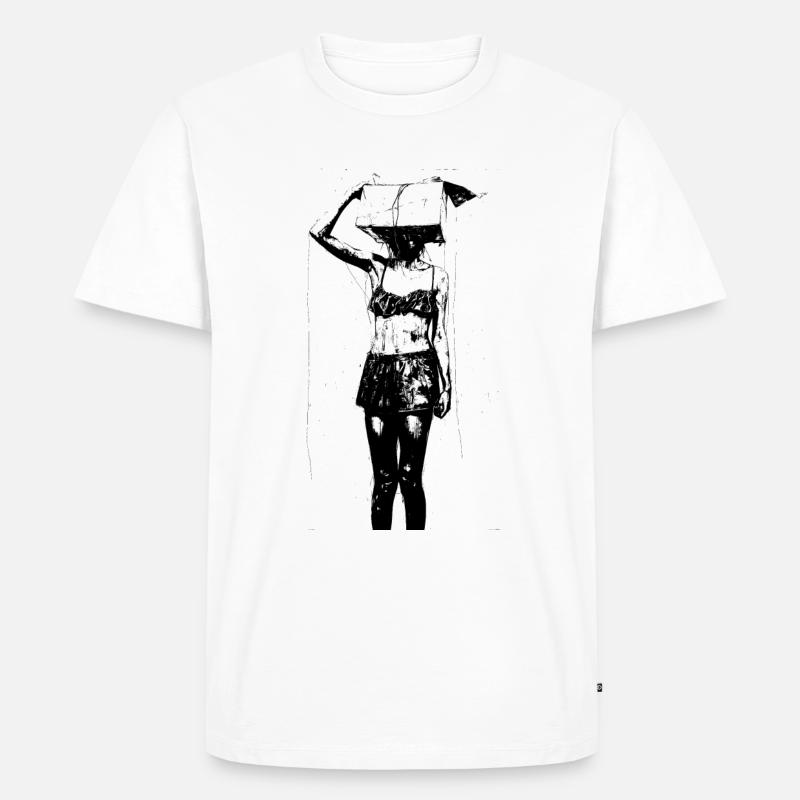 Die Box halten - Männer Premium Bio T-Shirt - Weiß