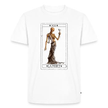 The Arcanum - Men's Premium Organic T-Shirt - white - Front - Nico (187cm)