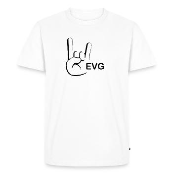 EVG Rock noir - T-shirt Premium bio Homme - blanc - Devant - Nico (187cm)