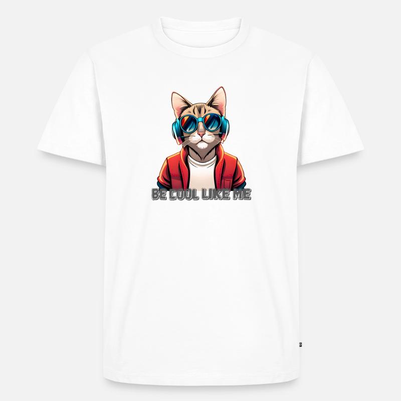 be cool like me - Männer Premium Bio T-Shirt - Weiß