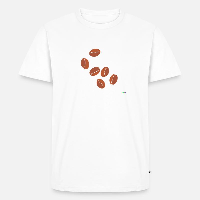 Beans 2 - Männer Premium Bio T-Shirt - Weiß