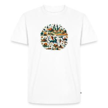 Moyen Âge - T-shirt Premium bio Homme - blanc - Devant - Nico (187cm)