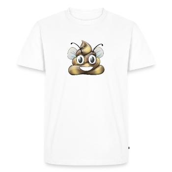 BumblePoo - T-shirt Premium bio Homme - blanc - Devant - Nico (187cm)