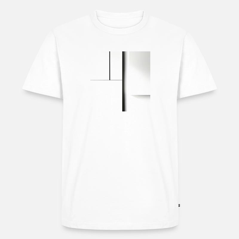 Subtle Harmony - Männer Premium Bio T-Shirt - Weiß