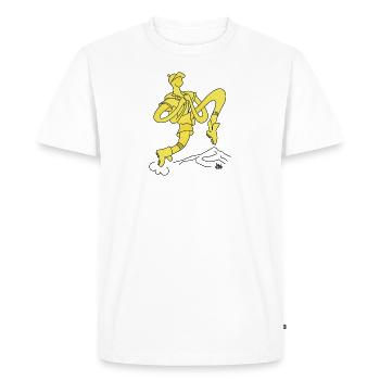 grasshopper - Men's Premium Organic T-Shirt - white - Front - Nico (187cm)