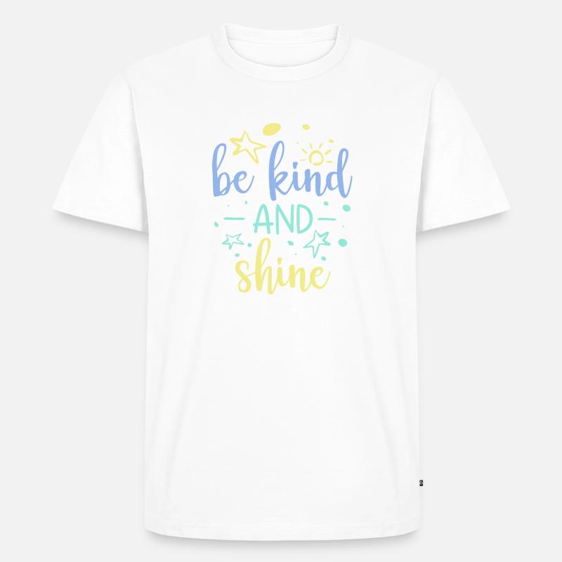 Freundlichkeit Statement Vorbild Geschenk - Männer Premium Bio T-Shirt - Weiß