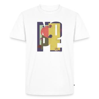 NOPE - don't be a yes sayer! - Men's Premium Organic T-Shirt - white - Front - Nico (187cm)