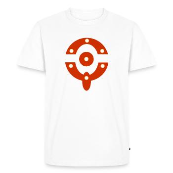Motif N°10 - T-shirt Premium bio Homme - blanc - Devant - Nico (187cm)