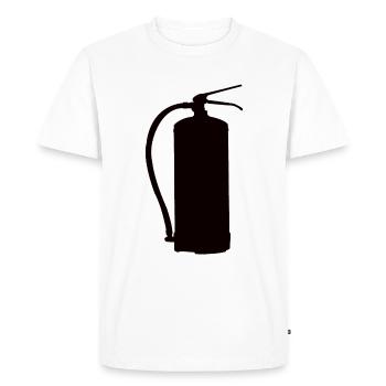Fire extinguisher design - Men's Premium Organic T-Shirt - white - Front - Nico (187cm)