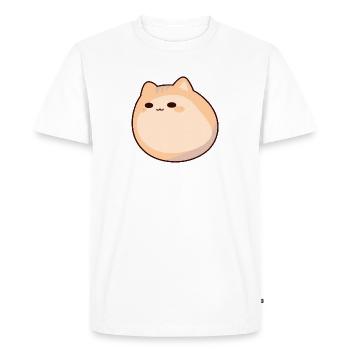 Blobby Cat - Cute Cat Pet Comic - Men's Premium Organic T-Shirt - white - Front - Nico (187cm)