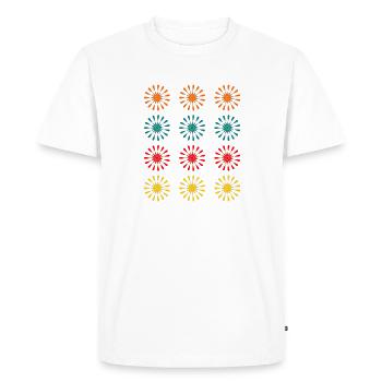 ETOILE. STAR. ETOILES. FÊTE. ANNIVERSAIRE. NOËL. - T-shirt Premium bio Homme - blanc - Devant - Nico (187cm)