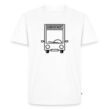 Bus - Special trip - Men's Premium Organic T-Shirt - white - Front - Nico (187cm)