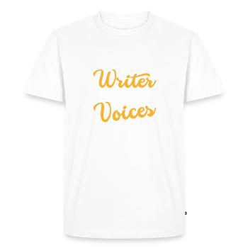 Je suis un écrivain Citation Drôle d’auteur Romancier Écriture - T-shirt Premium bio Homme - blanc - Devant - Nico (187cm)