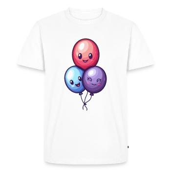 Balloons for children - Men's Premium Organic T-Shirt - white - Front - Nico (187cm)