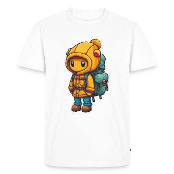 Hikers, not only for children - Men's Premium Organic T-Shirt - white - Front - Nico (187cm)