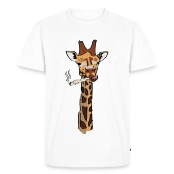 Psyche Girafe - T-shirt Premium bio Homme - blanc - Devant - Nico (187cm)