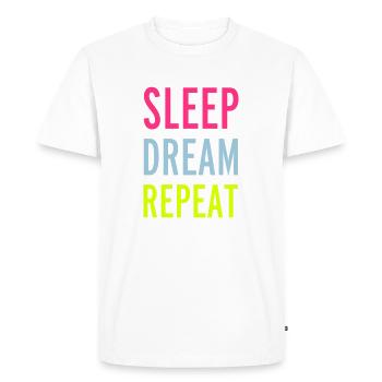Sleep - T-shirt Premium bio Homme - blanc - Devant - Nico (187cm)
