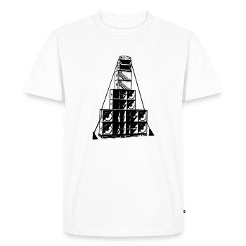 système de sonorisation gratuit - T-shirt Premium bio Homme - blanc - Devant - Nico (187cm)