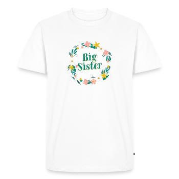 big sister - grande soeur - T-shirt Premium bio Homme - blanc - Devant - Nico (187cm)