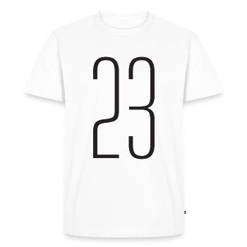 23 - T-shirt Premium bio Homme - blanc - Devant - Nico (187cm)