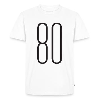 80 - T-shirt Premium bio Homme - blanc - Devant - Nico (187cm)