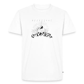 T-shirt ECG et plus encore - T-shirt Premium bio Homme - blanc - Devant - Nico (187cm)