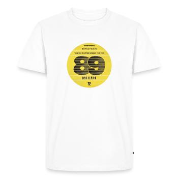 Vignette automobile 1989 - T-shirt Premium bio Homme - blanc - Devant - Nico (187cm)