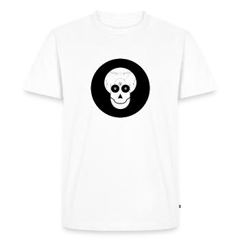 Sun crane - geometry - Men's Premium Organic T-Shirt - white - Front - Nico (187cm)