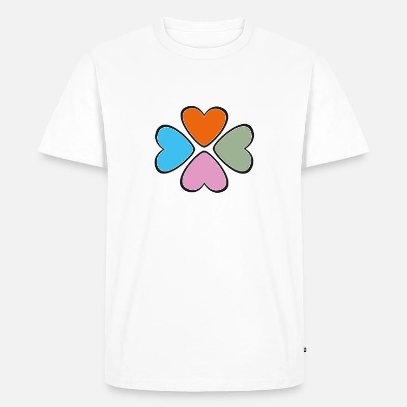 Herzensbrecher oder ewige Liebe? - Männer Premium Bio T-Shirt - Weiß