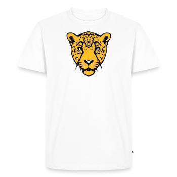 guepard animal sauvage 18 - T-shirt Premium bio Homme - blanc - Devant - Nico (187cm)