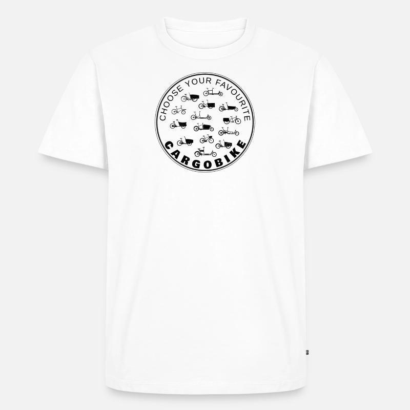 Choose Cargobike - Männer Premium Bio T-Shirt - Weiß