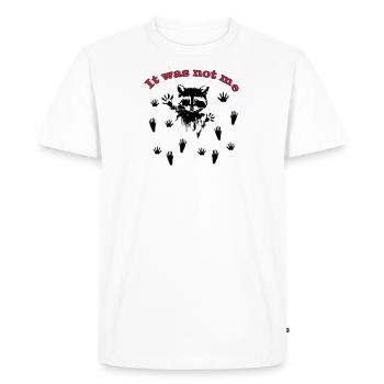 Raton laveur / raton laveur - T-shirt Premium bio Homme - blanc - Devant - Nico (187cm)