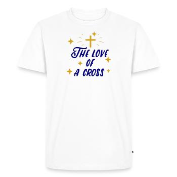L’amour de la croix - T-shirt Premium bio Homme - blanc - Devant - Nico (187cm)
