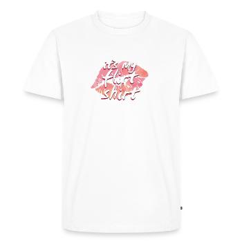 Its My Flirt Shirt - Men's Premium Organic T-Shirt - white - Front - Nico (187cm)