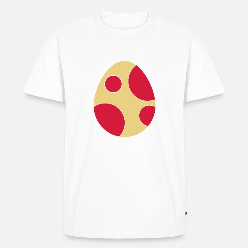 dinosaur egg - Men's Premium Organic T-Shirt - white