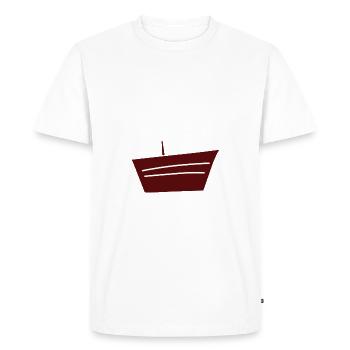 Sailboat Sailing Water Wind Ship Captain - Men's Premium Organic T-Shirt - white - Front - Nico (187cm)