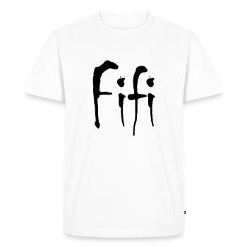 Fifi - Men's Premium Organic T-Shirt - white - Front - Nico (187cm)