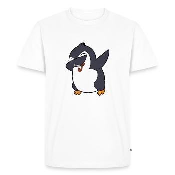 dab dabbing pingouin pipe fumeur licorne accessoires - T-shirt Premium bio Homme - blanc - Devant - Nico (187cm)